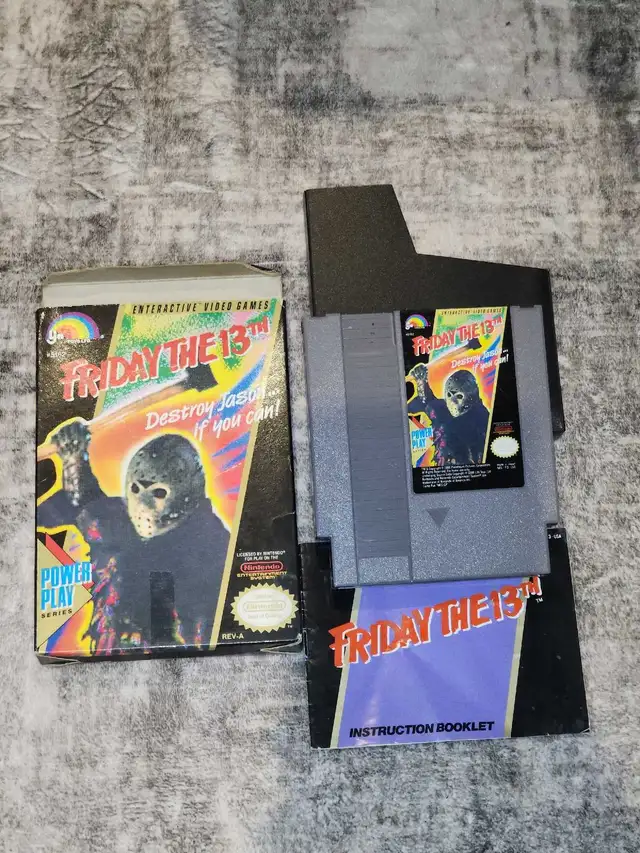 NES Friday The 13th With Box And Manual