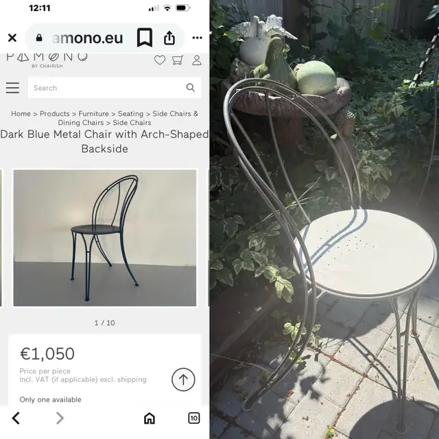 Vintage Polish Pair , French Style Chairs  (Made In Poland)Stack in Patio & Garden Furniture in Regina - Image 5