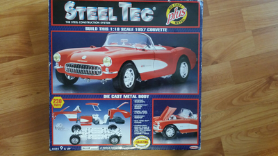 New Sealed Steel Tec 1/18 Scale 1957 Corvette Kit By Remco, View more