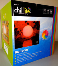GARDEN PARTY LED Rainbow Night Show CHILL-LITE Globes x 2—NEW