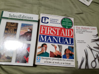 2 Reader's digest books, and one University text book