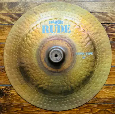 [ULTRA-RARE] [PAISTE RUDE] CHINA TYPE CYMBAL [20"], View more