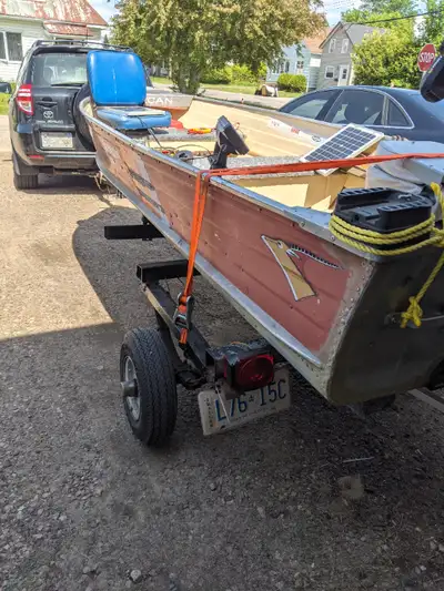 12' boat and  motor and trailer