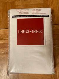 Linens n Things 2 King Pillowcases White Unopened Pack