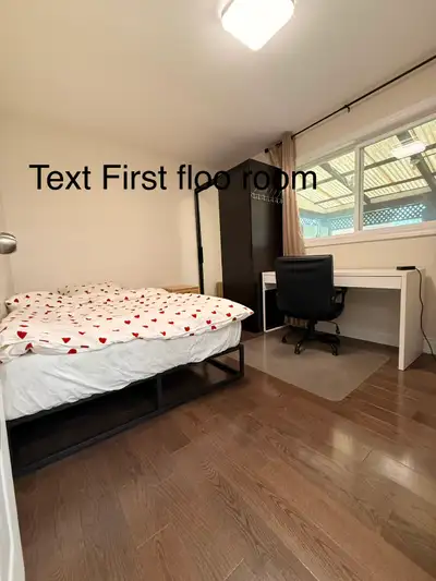 Single room for rent in a detached house, convenient location, good natural light. Basement single r...
