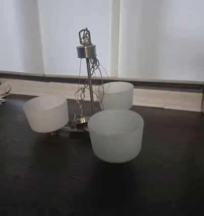 Modern triple-light chandelier, View more