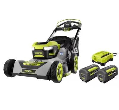 RYOBI 40V HP Brushless 21" Battery Self-Propelled AWD Mower Kit, View more