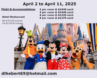 April 2nd to April 11th  2025 in Orlando Florida