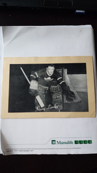 1944-63  Beehive Group 2  Harry Lumley Toronto Maple Leafs photo