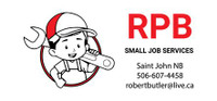 Offering services for small jobs in the Saint John