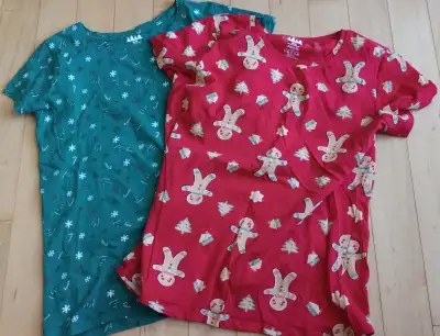 2 women's size M Christmas tshirts, View more