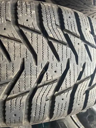 Several sets of snow tires on rims new condition, price varies as size does, please contact for assi...