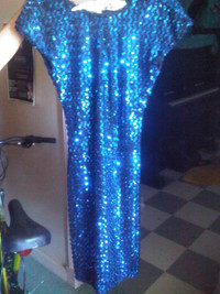 FABULOUS BLUE SEQUENNED DRESS