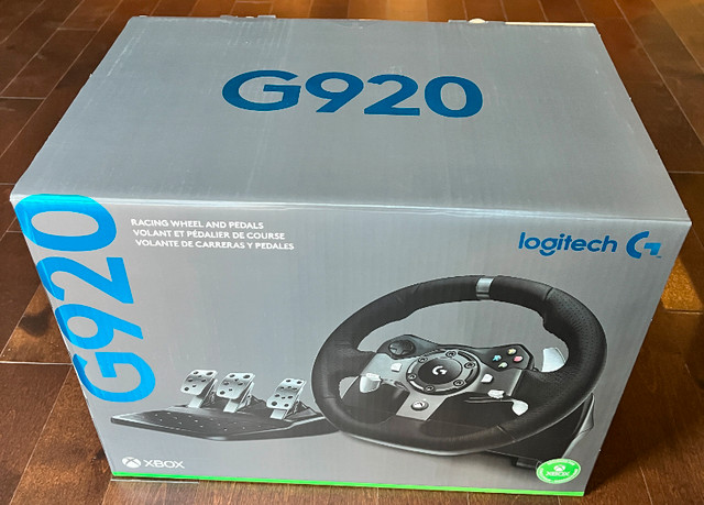 G920 Racing Wheel and Pedals Logitech Brand new Free shipping in Xbox Series X & S in Markham / York Region