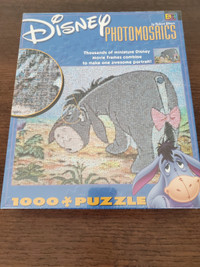 Disney Photomosaics Eeyore 1000 jigsaw puzzle, NEW $40
