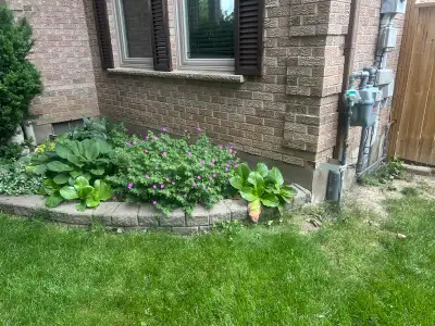 Interlocking Stone Patio and Garden Bed, View more
