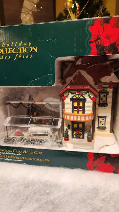 Holiday Collection Miniature Village Greenhouse VINTAGE, View more