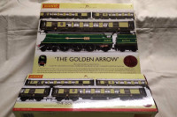 SOLD - HORNBY OO 'The Golden Arrow' - Train Set & Coach Pack