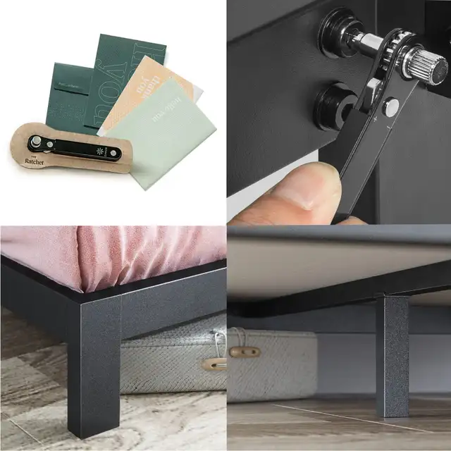 New Zinus King Bed Frame - Arnav 10 inch Metal in Beds & Mattresses in City of Toronto - Image 6