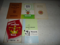 VINTAGE 1950's MONARCH OWNERS MANUALS. CAN MAIL IN CANADA