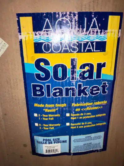 I am selling a brand new, extra heavy duty, still in unopened original carton, a Solar Pool Blanket...