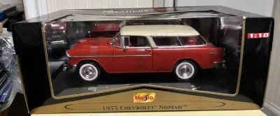 *** PRICE REDUCED *** 1/18 Scale Maisto Premiere Edition 1955 Chevy Nomad Diecast Car (Red) * Brand...