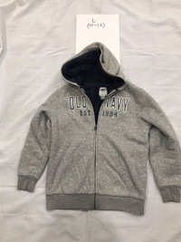 Boys Hoodies (warm) jackets size 10-12-14 medium large 