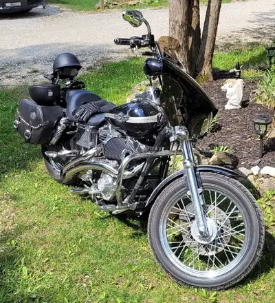Gone over 3 years ago, 2nd owner lots of paper work and a extra set of Harley hard bags as well.. co...