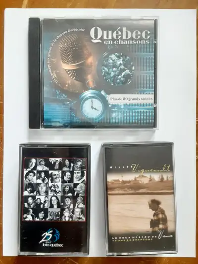 DVD ET CASSETTES DE CHANSON DU QUEBEC, View more