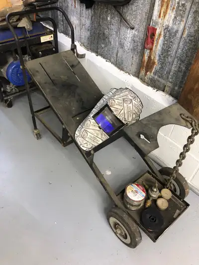 Mig welding cart with couple accessories $60, View more