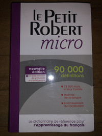 Dictionnaire français le petit Robert micro