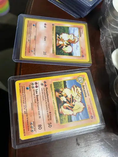 Pokemon card Shadowless Growlithe /Arcanine 1st ed, View more