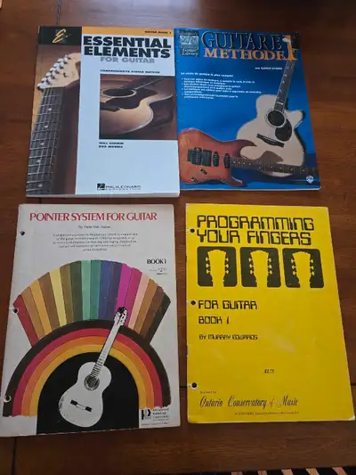 4 guitar instruction books. Learn to play Price is for all 4 Barrhaven