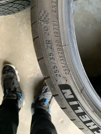 Full set 450 Wanna buy just 2 tires 250$ each set firm Tires are 80% DOT in pictures Pilot super spo...