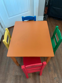 Kids table and chair set