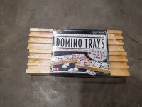 Wooden Domino Trays