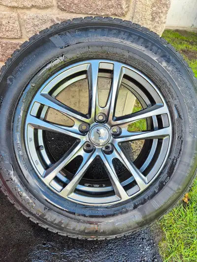 4 Michelin 235/65R17 X-Ice Winter Tires with Alloy wheels and TPMS; were installed on 2024 Honda CR-...