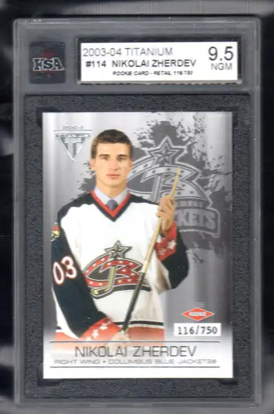 CARTE DE HOCKEY 2003-04 PS TITANIUM NIKOLAI ZHERDEV RECRUE /750, View more