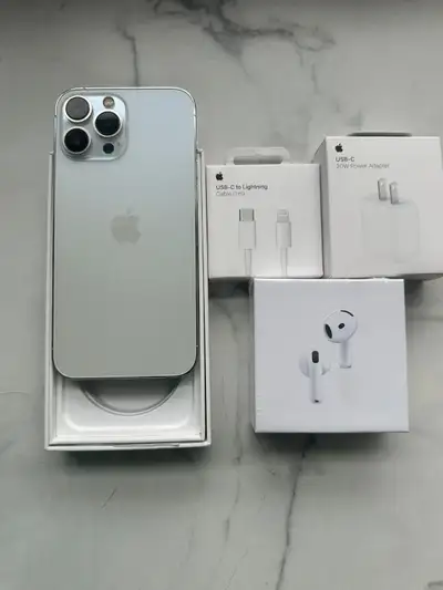 iPhone 13 Pro Max 128GB **AirPods & Fast Charger**, View more