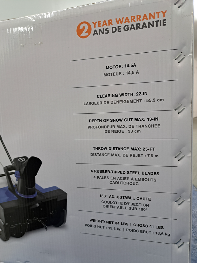 GET THE SNOW JOE SJ626E TO HELP YOU CLEAR THE WAY!! in Snowblowers in City of Toronto - Image 6