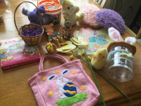 Kit de Pâques, œufs, décoration, toutou lapins