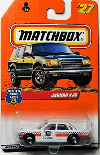 Matchbox 1/64 Jaguar XJ6 Police Diecast Car