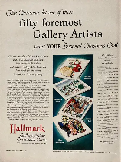 1948 full page ad for Hallmark Christmas cards, View more