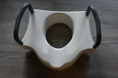 TOILET SEAT RISER WITH ARMS, Never used, View more