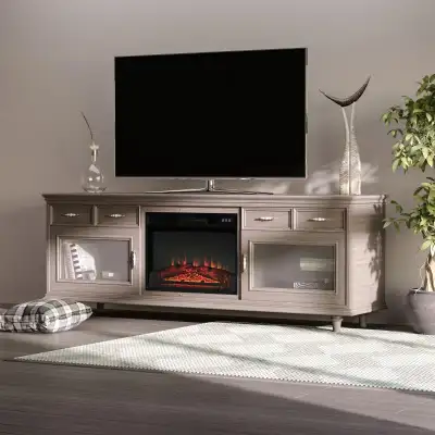 23" Electric Fireplace Insert for Wooden Cabinet, Recessed Firep, View more