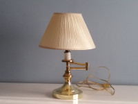 Vintage Brass Desk Lamp With Swing Arm