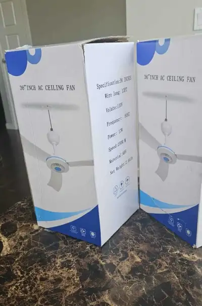 36 inch AC Ceiling Fan (New never used in box), View more