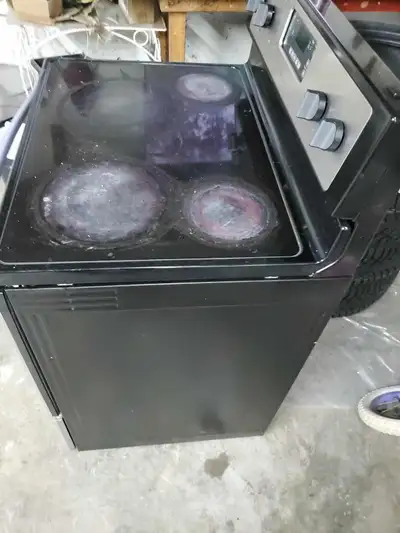 Stainless steel stove with convection oven for sale $150., View more