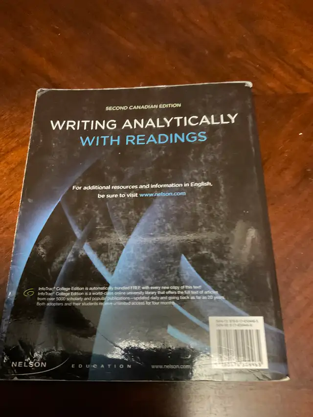 Writing analytically with readings textbook by David Roseenwasse63838169161217121