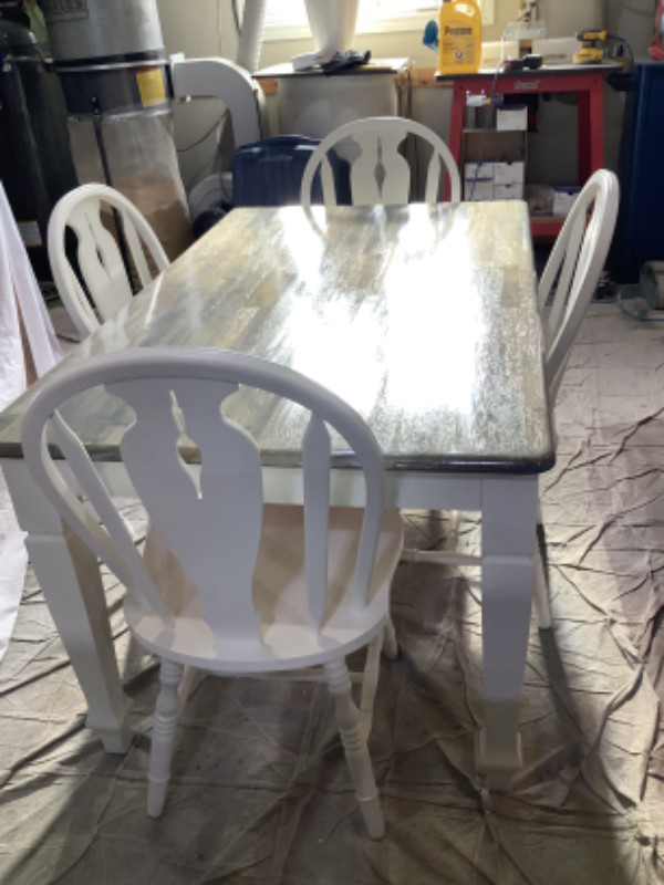 Refinished Table & Chairs (solid hardwood) in Dining Tables & Sets in Pembroke - Image 4
